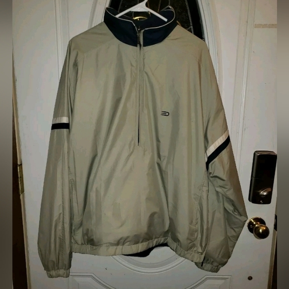 EUC Dockers XL Coat Stain Defender Navy Fleece Midweight Lined Golf Jacket - Picture 1 of 9